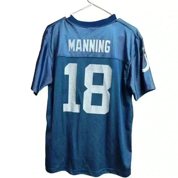 NFL‎ Vintage Reebok Indianapolis Colts Number 18 Manning Jersey - Picture 4 of 7